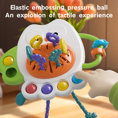 Montessori Sensory Development Baby Toys owl Pull String Finger Grasp Training Early Learning Education Toys For 10 Months+ Baby